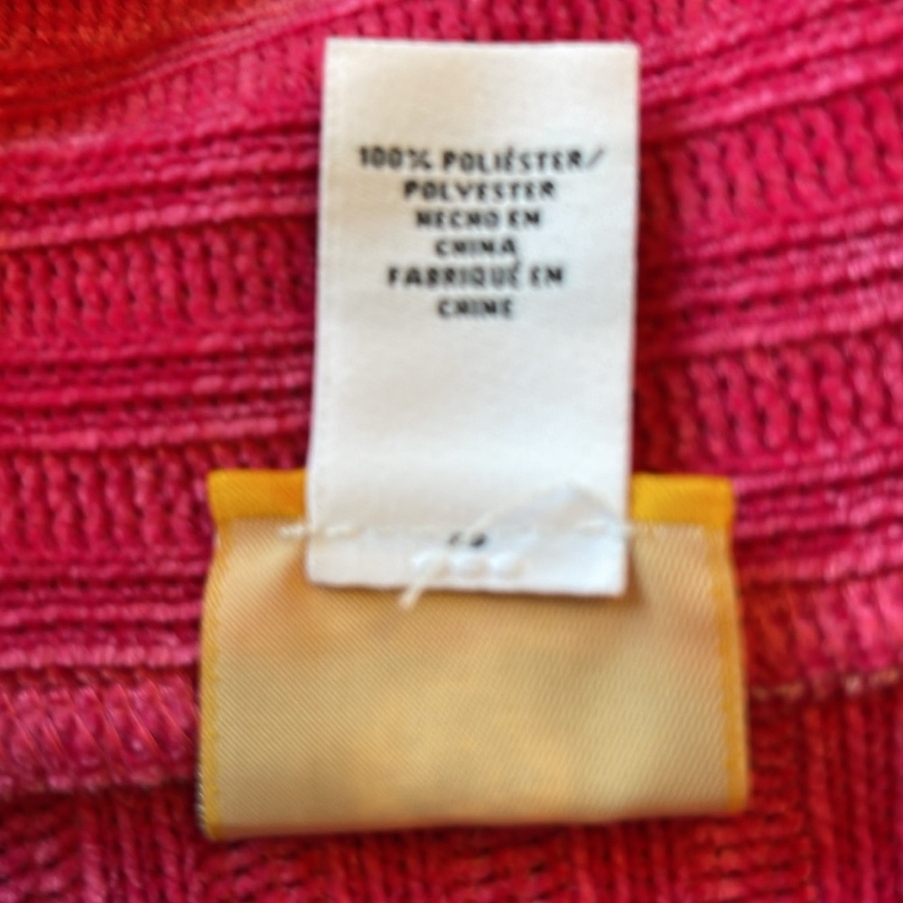 Ruby Rd. - Pink Ribbed Velour-look sweater top - Silver Snaps - Size 2X - Picture 5 of 5